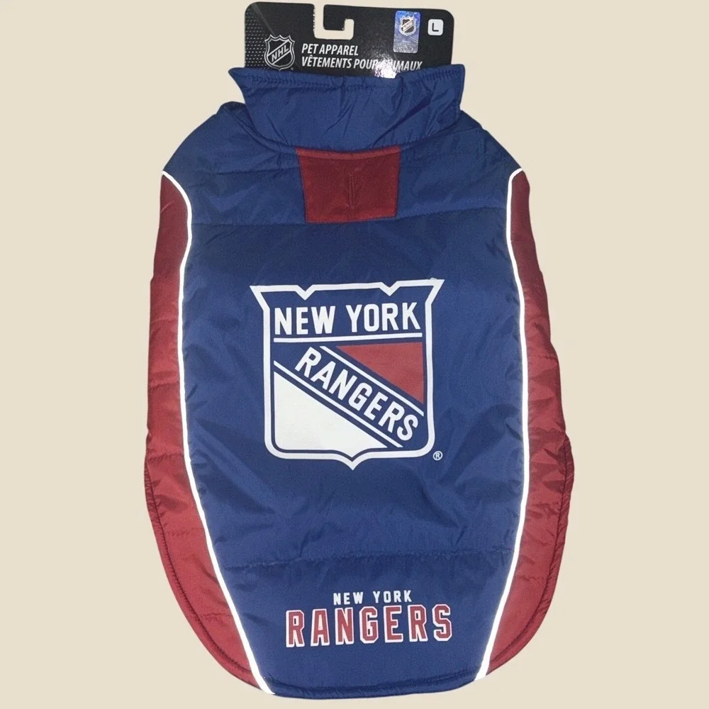Pets‎ First NHL PET Warming Sports Jacket Dogs Puffer Vest New York Rangers